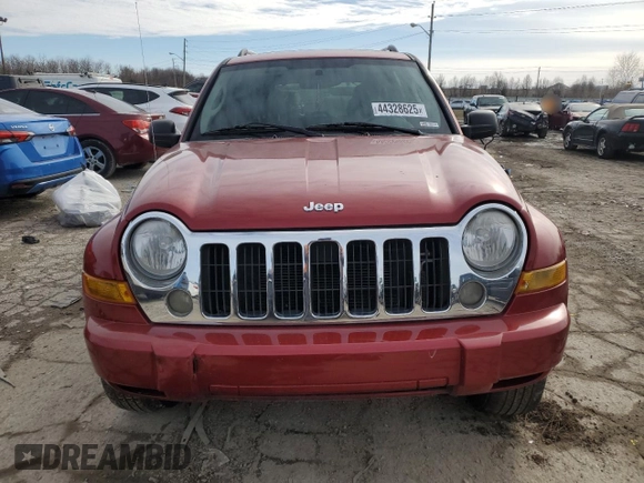 2007 Jeep Liberty Limited with VIN 1J4GL58KX7W722229, listed as a Copart auction lot 44328625 with Not Provided miles and Salvage Title. Bid and sale history available at DreamBid. Image 5.