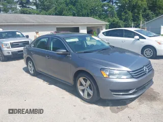 2013 Volkswagen Passat SE with VIN 1VWBH7A36DC004946, listed as a IAAI auction lot 42664550 with 186,198 mi miles and . Bid and sale history available at DreamBid. Image 1.