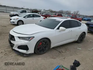 2022 Acura TLX Type S z VIN 19UUB7F92NA002300, wystawiony jako Copart lot #50139835 z przebiegiem Nie podano mil oraz Szkoda całkowita • Salvage title. Historia ofert i sprzedaży dostępna na DreamBid. Obrazek 1.