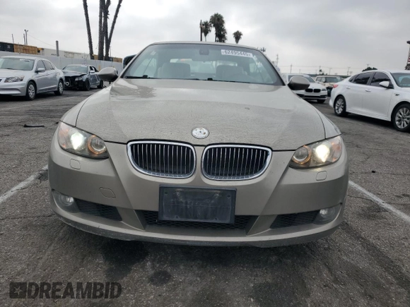 2007 BMW 3 Series 328i with VIN WBAWR33587PX78277, listed as a Copart auction lot 62495445 with 229,162 mi miles and Salvage title. Bid and sale history available at DreamBid. Image 5.