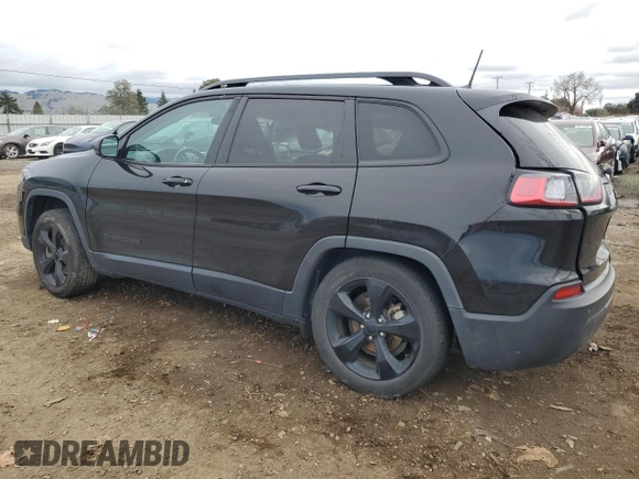 2020 Jeep Cherokee Altitude with VIN 1C4PJLLB2LD593027, listed as a Copart auction lot 86656274 with 76,376 mi miles and Salvage Title. Bid and sale history available at carsss.com. Image 2.