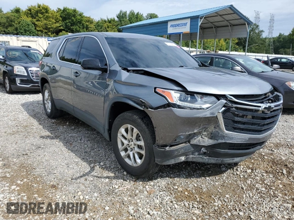 2020 Chevrolet Traverse LS with VIN 1GNERFKW4LJ128179, listed as a Copart auction lot 67110854 with 104,919 mi miles and Salvage Title. Bid and sale history available at carsss.com. Image 4.
