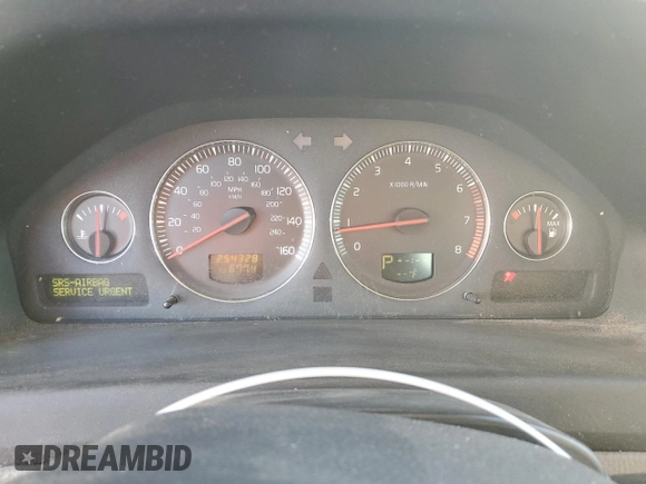 2005 Volvo S60 with VIN YV1RS612X52435120, listed as a Copart auction lot 87970165 with 254,328 mi miles and Salvage title. Bid and sale history available at DreamBid. Image 9.