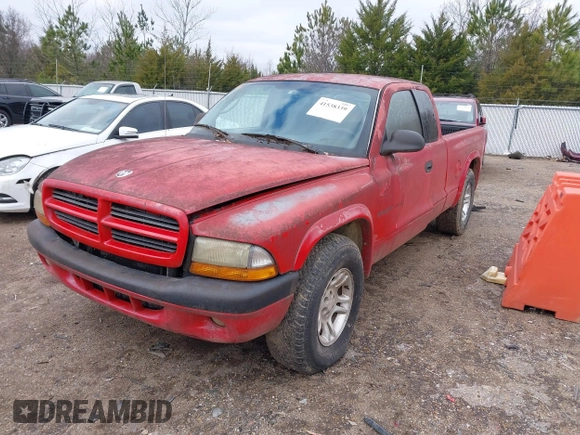 2002 Dodge Dakota Sport with VIN 1B7GL32XX2S558947, listed as a IAAI auction lot 41538339 with 126,150 mi miles. Bid and sale history available at carsss.com. Image 2.