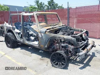 2018 Jeep Wrangler Unlimited Sahara z VIN 1C4BJWEG0JL837247, wystawiony jako IAAI lot #42368896 z przebiegiem Nie podano mil oraz . Historia ofert i sprzedaży dostępna na DreamBid. Obrazek 1.
