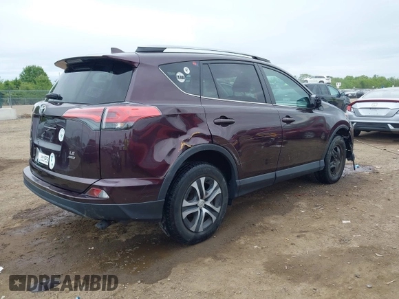 2017 Toyota RAV4 LE with VIN 2T3BFREV9HW646757, listed as a IAAI auction lot 42247581 with 45,618 mi miles and . Bid and sale history available at DreamBid. Image 4.