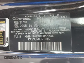 2010 Hyundai Genesis Coupe с VIN KMHHT6KD0AU035334, выставлен на аукционе Copart как лот 59239695 с пробегом 88 910 миль миль и На запчасти • Non repairable. История ставок и продаж доступна на DreamBid. Изображение 13.