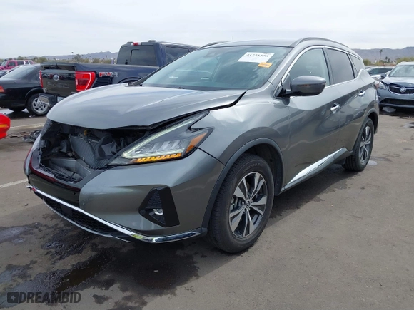 2021 Nissan Murano SV with VIN 5N1AZ2BJ2MC120510, listed as a IAAI auction lot 41721556 with 75,456 mi miles. Bid and sale history available at carsss.com. Image 18.