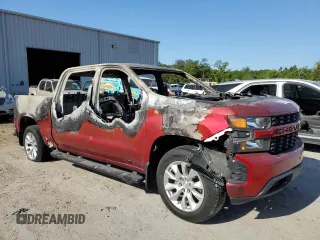 2022 Chevrolet Silverado 1500 Custom with VIN 1GCPWBEK4NZ236768, listed as a Copart auction lot 53791165 with Not Provided miles and Non Repairable. Bid and sale history available at DreamBid. Image 4.