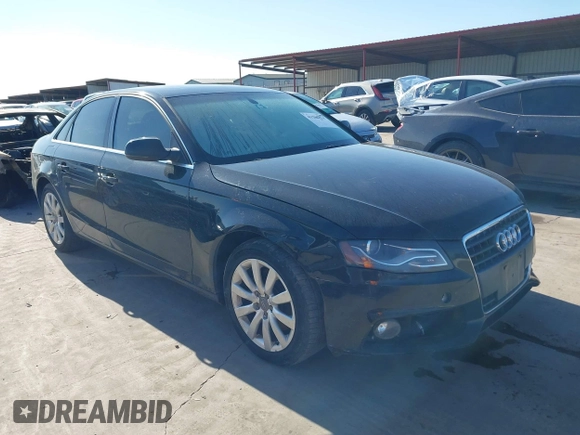 2010 Audi A4 2.0T Premium Plus with VIN WAUEFAFL4AN050493, listed as a IAAI auction lot 41200314 with 107,847 mi miles. Bid and sale history available at carsss.com. Image 1.