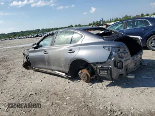 2021 Infiniti Q50 Sensory with VIN JN1EV7CPXMM702529, listed as a Copart auction lot 54551295 with Not provided miles and Salvage title. Bid and sale history available at DreamBid. Image 2.