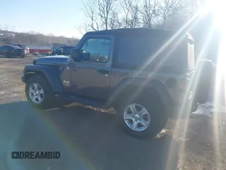 2020 Jeep Wrangler Sport S with VIN 1C4GJXAN8LW207543, listed as a IAAI auction lot 41630531 with 22,621 mi miles and . Bid and sale history available at DreamBid. Image 3.