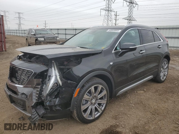 2022 Cadillac XT4 AWD Premium Luxury with VIN 1GYFZDR43NF132553, listed as a Copart auction lot 50869955 with 25,412 mi miles and Salvage title. Bid and sale history available at DreamBid. Image 1.