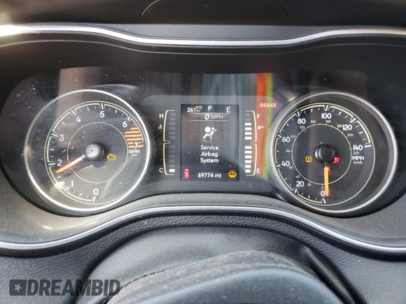 2020 Jeep Cherokee Altitude with VIN 1C4PJLLB3LD543785, listed as a Copart auction lot 50270105 with 69,774 mi miles and Salvage title. Bid and sale history available at DreamBid. Image 9.