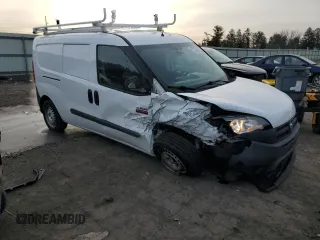 2017 Ram ProMaster City Cargo Tradesman with VIN ZFBERFAB7H6E71317, listed as a Copart auction lot 45488715 with 93,183 mi miles and Salvage Title. Bid and sale history available at DreamBid. Image 4.