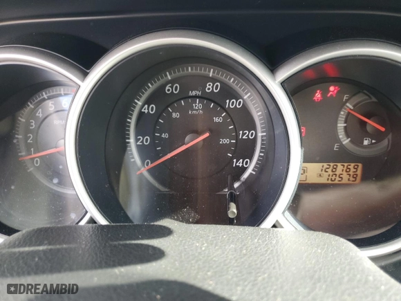 2010 Nissan Versa 1.8 S with VIN 3N1BC1AP5AL433273, listed as a Copart auction lot 49530095 with 128,769 mi miles and Salvage Title. Bid and sale history available at carsss.com. Image 9.