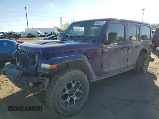 2023 Jeep Wrangler Rubicon with VIN 1C4HJXFG5PW534034, listed as a Copart auction lot 82524444 with 38,860 mi miles and Salvage Title. Bid and sale history available at DreamBid. Image 1.