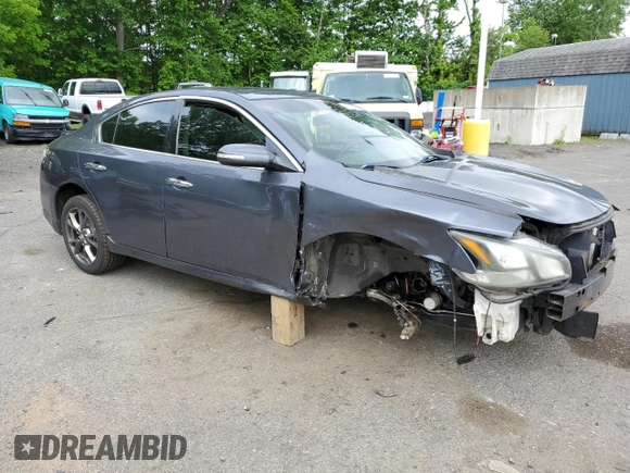 2012 Nissan Maxima S with VIN 1N4AA5AP1CC801376, listed as a Copart auction lot 58637005 with 161,051 mi miles and Salvage title. Bid and sale history available at DreamBid. Image 4.
