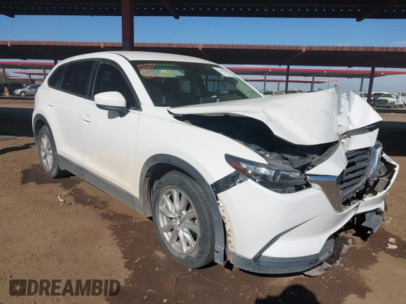 2016 Mazda CX-9 Sport with VIN JM3TCBBY0G0117159, listed as a IAAI auction lot 41302108 with 136,495 mi miles. Bid and sale history available at carsss.com. Image 1.