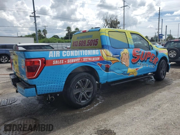 2023 Ford F-150 XL with VIN 1FTEW1CP7PKD19588, listed as a Copart auction lot 71067144 with Not Provided miles and Non Repairable. Bid and sale history available at DreamBid. Image 3.