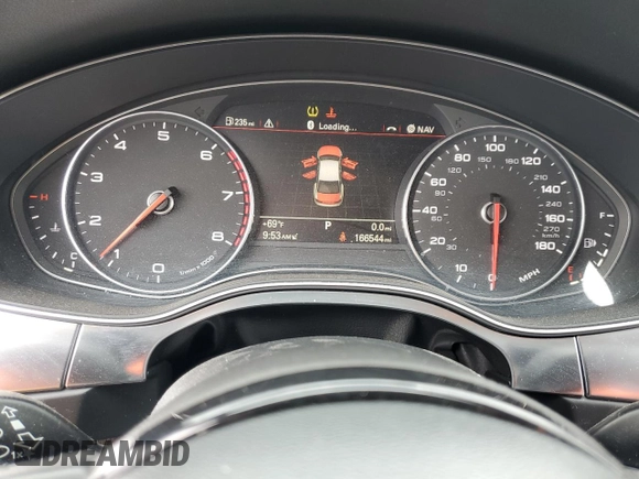 2012 Audi A6 Premium Plus with VIN WAUDFAFC9CN174953, listed as a Copart auction lot 61963495 with 166,544 mi miles and Clean title. Bid and sale history available at DreamBid. Image 9.