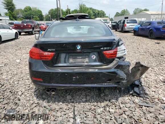 2017 BMW 4 Series 430i xDrive with VIN WBA4F9C56HG792005, listed as a Copart auction lot 59669735 with Not provided miles and Salvage title. Bid and sale history available at DreamBid. Image 6.
