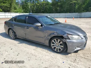 2013 Lexus GS 350 with VIN JTHCE1BLXD5002907, listed as a Copart auction lot 57619665 with 193,119 mi miles and Salvage title. Bid and sale history available at DreamBid. Image 4.