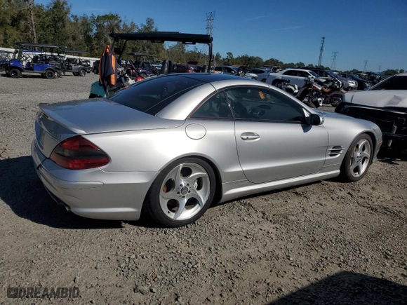 2005 Mercedes-Benz SL-Class 5.5L AMG with VIN WDBSK74F15F089669, listed as a Copart auction lot 42180675 with 0 mi miles and Salvage Title. Bid and sale history available at carsss.com. Image 3.