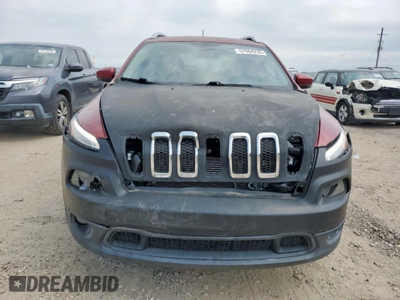 2017 Jeep Cherokee Latitude with VIN 1C4PJLCB5HW666869, listed as a Copart auction lot 57664235 with 34,501 mi miles and Salvage title. Bid and sale history available at DreamBid. Image 5.
