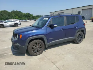2018 Jeep Renegade Altitude with VIN ZACCJABB4JPG74808, listed as a Copart auction lot 57681755 with 127,697 mi miles and Salvage title. Bid and sale history available at DreamBid. Image 1.