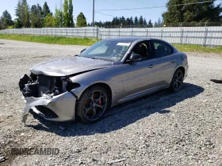 2018 Alfa Romeo Giulia Ti Sport with VIN ZARFAEEN9J7597446, listed as a Copart auction lot 51246143 with 0 mi miles. Bid and sale history available at carsss.com. Image 1.