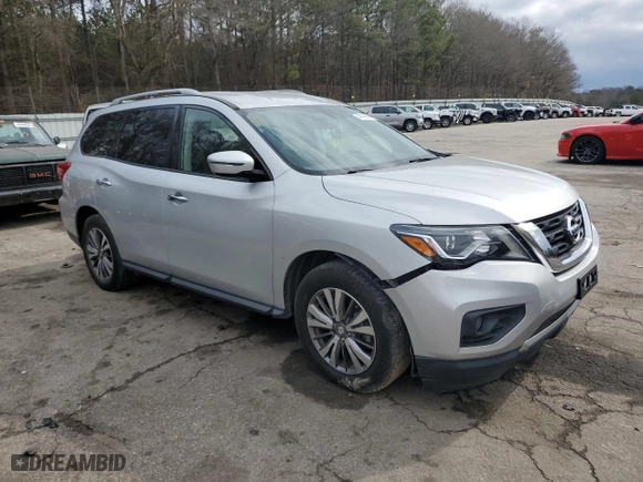 2019 Nissan Pathfinder S with VIN 5N1DR2MN4KC606486, listed as a Copart auction lot 44148945 with 0 miles and Clean Title. Bid and sale history available at carsss.com. Image 4.