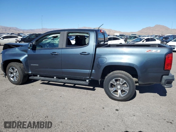 2020 Chevrolet Colorado 2WD Z71 with VIN 1GCGSDEN5L1134537, listed as a Copart auction lot 80283384 with 26,228 mi miles and Salvage title. Bid and sale history available at DreamBid. Image 2.