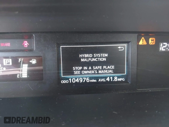 2015 Toyota Prius Two with VIN JTDZN3EUXFJ027926, listed as a IAAI auction lot 42036024 with 104,976 mi miles and . Bid and sale history available at DreamBid. Image 7.