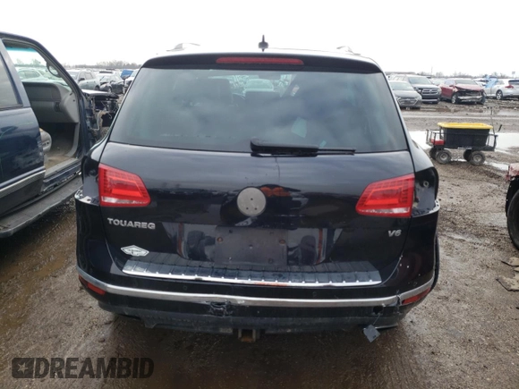 2017 Volkswagen Touareg Sport with VIN WVGEF7BP7HD002920, listed as a Copart auction lot 48546204 with 108,648 mi miles and . Bid and sale history available at DreamBid. Image 6.