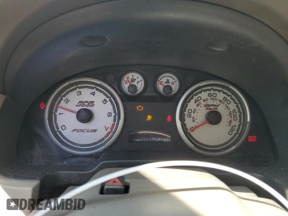 2008 Ford Focus SE with VIN 1FAHP35N78W236485, listed as a Copart auction lot 52857495 with 212,437 mi miles and Salvage Title. Bid and sale history available at carsss.com. Image 9.