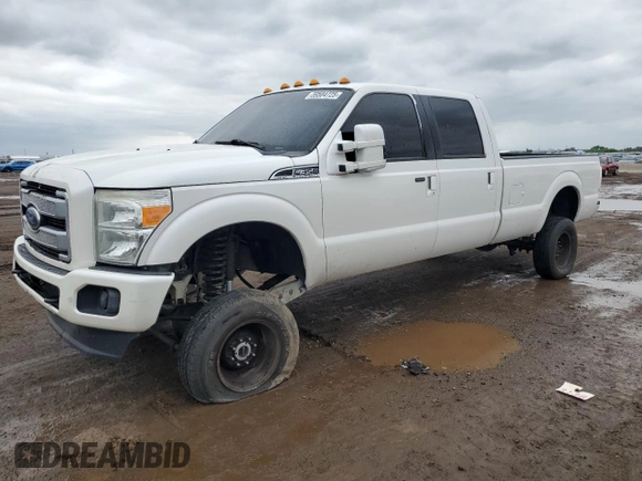 2016 Ford F-350 Platinum with VIN 1FT8W3BT4GEA03927, listed as a Copart auction lot 59504725 with Not provided miles and Salvage title. Bid and sale history available at DreamBid. Image 1.