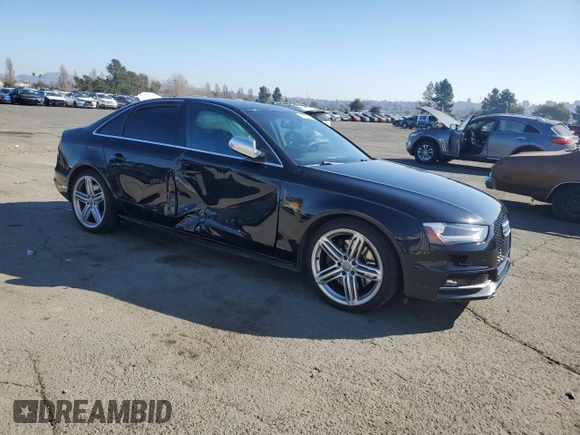 2015 Audi S4 Premium Plus with VIN WAUBGAFL8FA004955, listed as a Copart auction lot 42981035 with 101,035 mi miles and Salvage Title. Bid and sale history available at carsss.com. Image 4.