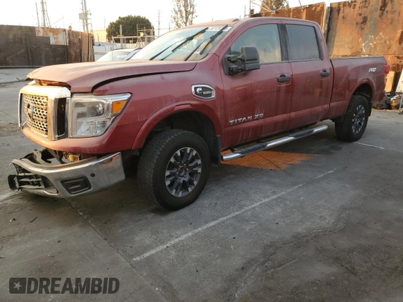 2016 Nissan Titan SL with VIN 1N6BA1F46GN516606, listed as a Copart auction lot 54073565 with 38,097 mi miles and Salvage title. Bid and sale history available at DreamBid. Image 1.