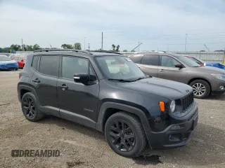 2017 Jeep Renegade Latitude with VIN ZACCJABBXHPF27614, listed as a Copart auction lot 59770505 with 95,981 mi miles and Salvage title. Bid and sale history available at DreamBid. Image 4.