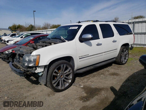 2013 Chevrolet Suburban LTZ with VIN 1GNSKKE70DR245684, listed as a Copart auction lot 49671615 with 175,491 mi miles and Salvage Title. Bid and sale history available at carsss.com. Image 1.