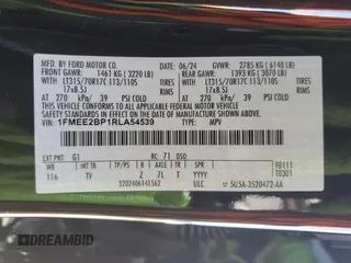 2024 Ford Bronco Wildtrak z VIN 1FMEE2BP1RLA54539, wystawiony jako Copart lot #46310905 z przebiegiem 12 545 mil mil oraz Szkody całkowita. Historia ofert i sprzedaży dostępna na DreamBid. Obrazek 15.