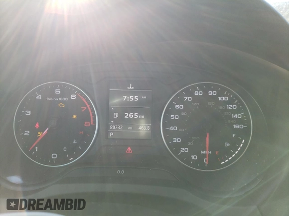 2015 Audi S3 2.0T Premium Plus with VIN WAUBFGFF2F1010623, listed as a Copart auction lot 47580183 with 80,732 mi miles. Bid and sale history available at carsss.com. Image 9.