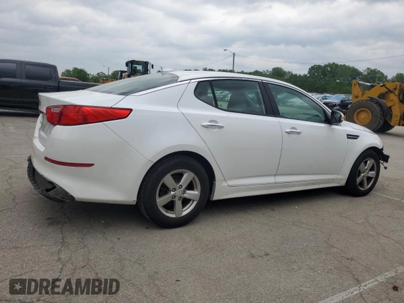 2015 Kia Optima LX with VIN 5XXGM4A70FG488749, listed as a Copart auction lot 57395825 with 176,592 mi miles and Salvage title. Bid and sale history available at DreamBid. Image 3.