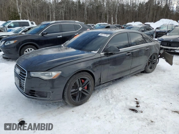 2016 Audi A6 2.0T Premium with VIN WAUFFAFC1GN159085, listed as a Copart auction lot 45273795 with 159,692 mi miles and Clean Title. Bid and sale history available at carsss.com. Image 1.