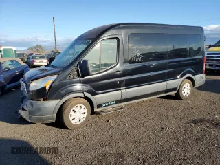 2017 Ford Transit Passenger XL with VIN 1FBZX2CM8HKB38970, listed as a Copart auction lot 55408154 with 56,597 mi miles and Salvage Title. Bid and sale history available at carsss.com. Image 1.
