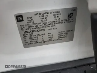 2016 Chevrolet Trax LS with VIN 3GNCJKSBXGL260298, listed as a Copart auction lot 85463764 with 75,024 mi miles and Salvage Title. Bid and sale history available at carsss.com. Image 15.