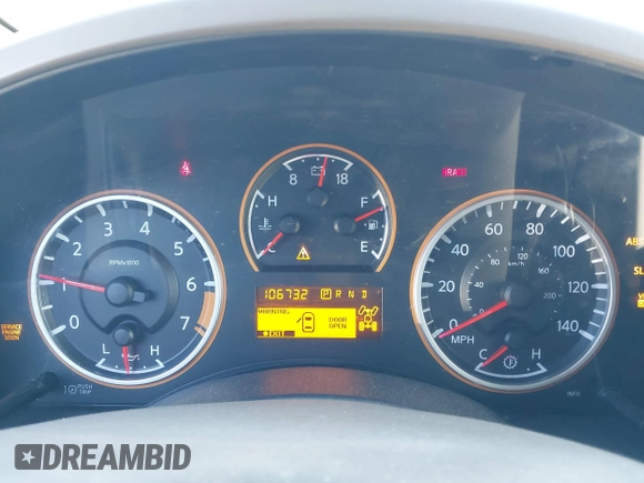 2011 Nissan Titan SL with VIN 1N6AA0EC0BN323844, listed as a IAAI auction lot 41768462 with 106,732 mi miles. Bid and sale history available at carsss.com. Image 7.
