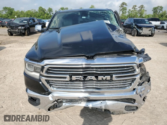 2019 Ram 1500 Laramie with VIN 1C6SRFJT4KN521147, listed as a Copart auction lot 54108615 with 152,888 mi miles and Salvage title. Bid and sale history available at DreamBid. Image 5.