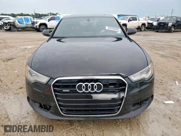 2013 Audi A6 Premium Plus with VIN WAUGGAFCXDN140922, listed as a Copart auction lot 60566865 with 179,570 mi miles and Clean title. Bid and sale history available at DreamBid. Image 5.